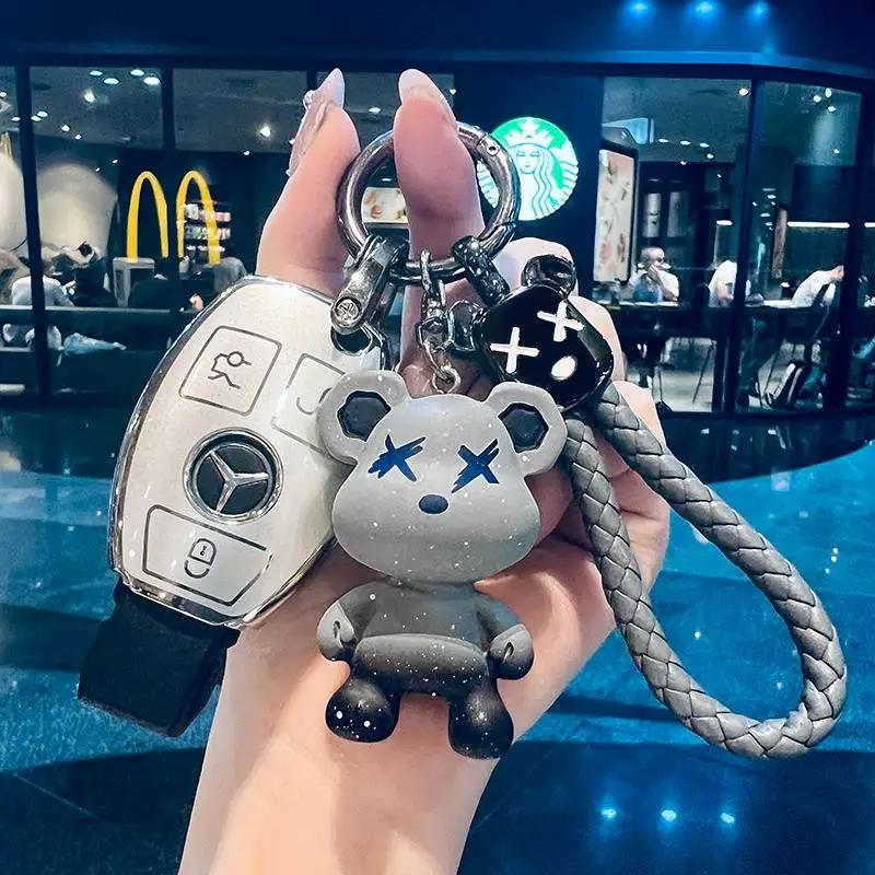 FA9for Mercedes Benz W206 W223 C S Class S350 C200 C260 C300 S400 S450 S500 S480 S580 TPU car key case cover remote holder keychain