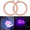 2 шт. Автомобильная фара Cob Aperture Angel Eye LED COB Белый свет Круг 60/70/80/90/100/110/120 мм Мотоциклетные фары для автомобилей