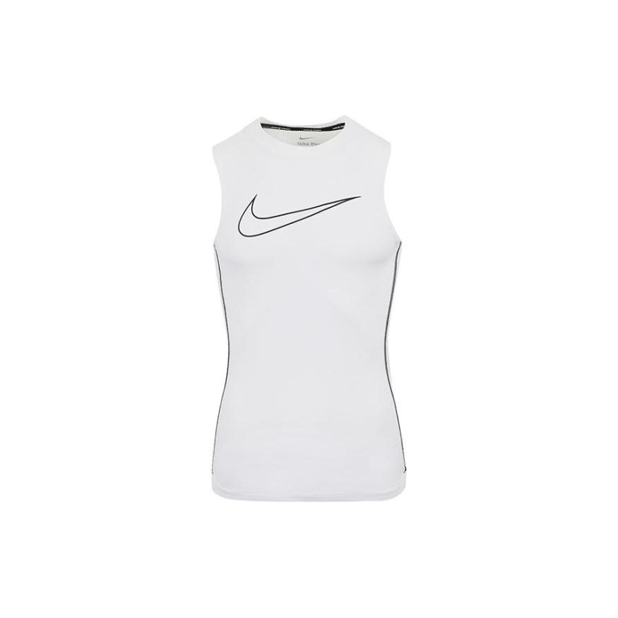 Nike Большой логотип дышащий безрукавный фитнес-топ мужские топы белый DD1989-100