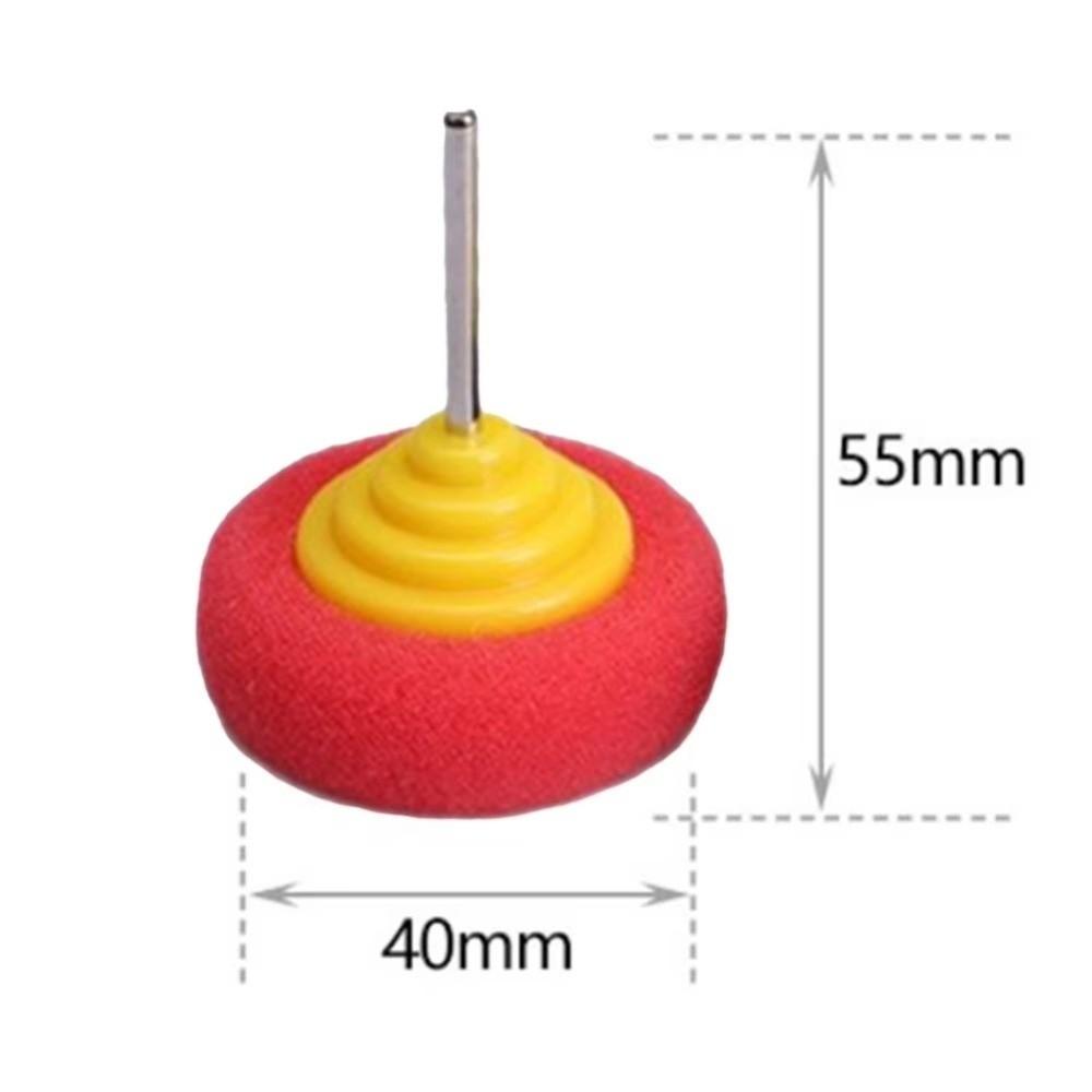 Round Shape Foam Buffing Pad Metal Shank Sponge Polishing Wheel Cleaning Accessories