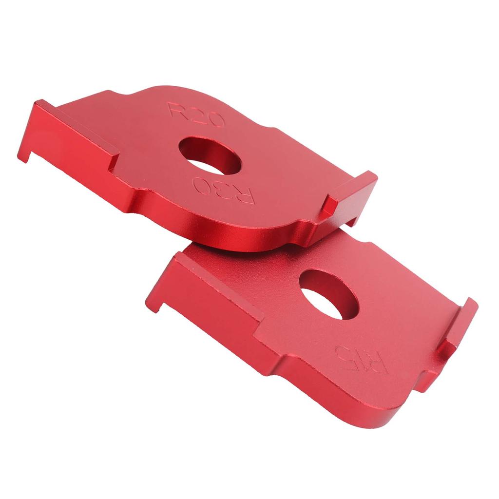 2шт. Угловой радиусный шаблон QuickJig, полукруглый позиционный инструмент для обрезки для деревообработки