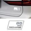 Car 3D ABS Trunk Badge Emblem Decals Sticker For Volvo T3 T4 T5 T6 T8 B5 B6 AWD Recharge XC40 XC60 XC90 V60 S60 S80 S90 V40 C30