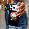 Чехол для телефона с японским искусством «Кошка Рамен» Для iPhone 17 Air 14 15 13 12 Max Чехол Для Apple 16e 11 Pro Max Plus Coque