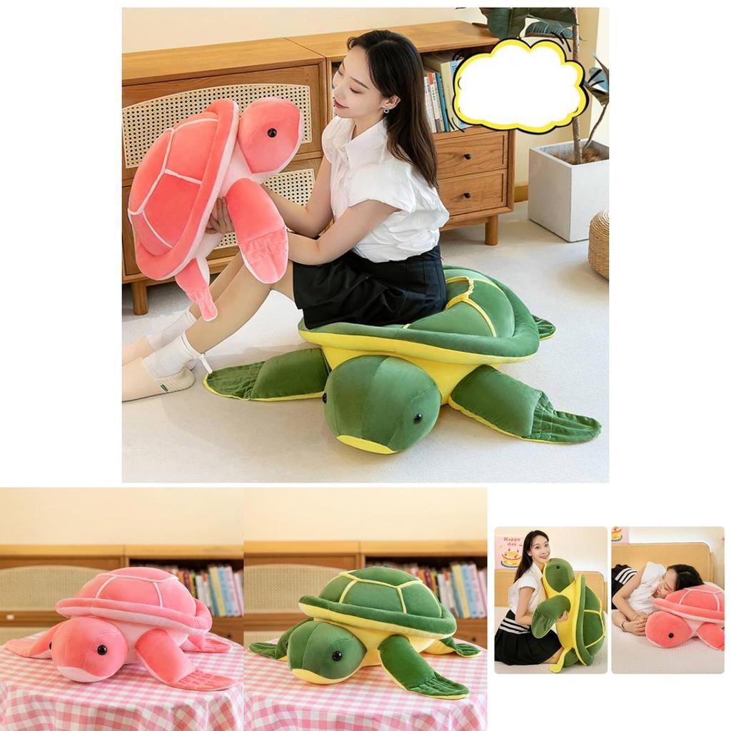 Charming Pink Sea Turtle Plush Toy Super Soft Turtle Pillow For Kids And Adults