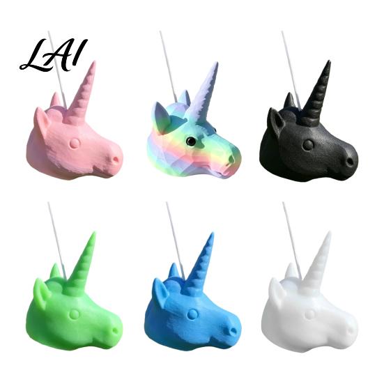 Interactive Backyard Squirrel Feeder Unicorn Head Feeder Funny Animal Face Hanging Garden Outdoor Big Mask Style Wildlife for Patio Decor Fun