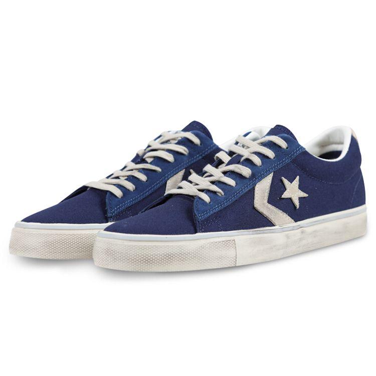 Converse Vulc Потертые низкие кеды для скейтбординга Унисекс кроссовки Синий 156795C
