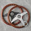 14Inch GRAND PRIX JDM Classic Wood Steering Wheel Universal ABS Racing Sport Steering Wheel Car Accessories