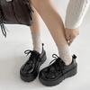 Ретро черные туфли на платформе в британском стиле, женские, новые, осень-зима 2025 года, с юбками, универсальные, одинарные туфли Мэри Джейн