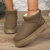 Женские ботинки 2024 Новые зимние женские ботильоны Теплая плюшевая обувь для женщин Платформа Снежные ботинки Повседневная обувь, увеличивающая рост