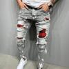 High-quality Men's Jeans Flinging Paint Broken Holes Fashion Popular Jeans Men's New Models