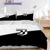 Cristiano's Juventus Journey Three-piece set (1 * duvet cover + 2 * pillowcase, without core) Bedding set Christmas birthday gift
