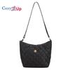 Cozy Up Lingge Embroidered Thread Small Bag Classic Versatile Women's Bucket Bag