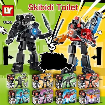 8in1 4in1 игры Skibidi туалет строительные блоки монитор человек акустический человек камера человек минифигурка модель куклы игрушки сборка комбинации здание