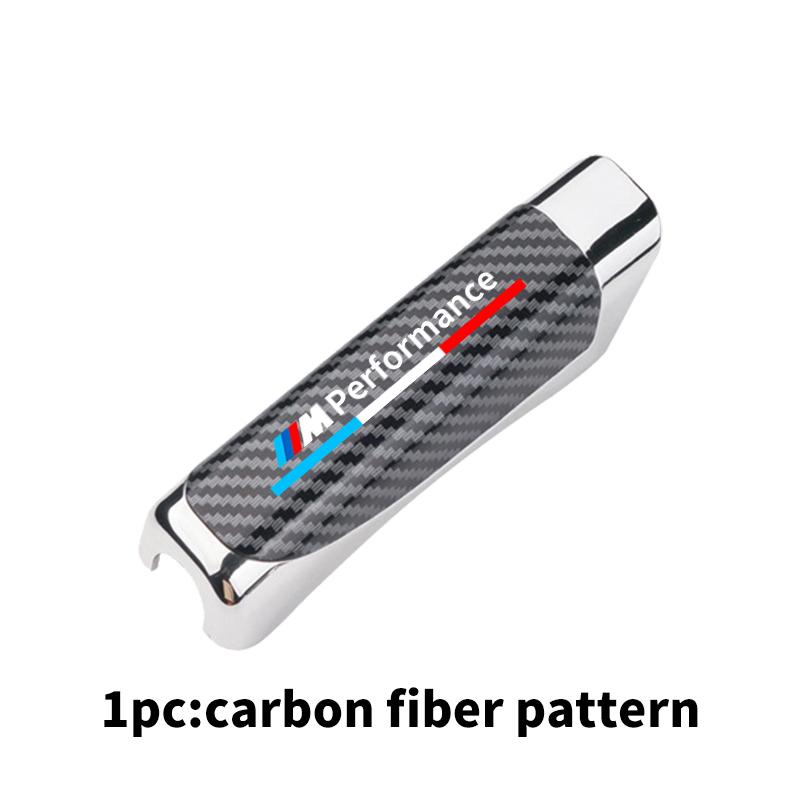 CUP1 Car Handbrake Grips Guard Case Carbon Fiber Patterned Accessories For BMW 1 3 5 7 Series M Performance M M3 M5 X1 X2 X3 X4 X5 DN6