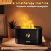 Aroma Diffuser Air Humidifier USB Portable Aroma Humidifier Ultrasonic Cool Mist DiffuserWith RGB Realistic Flame Night Light
