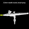 0.2Mm Nozzle Size Double-Action Airbrush Nail & Body Paint Sprayer  Body Art Makeup Coloring Work
