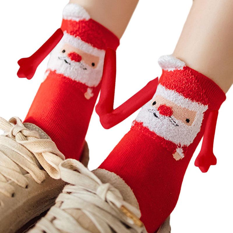 10Pairs Club Celebrity Ins Fashion Funny Creative Magnetic Attraction Hands Black White Cartoon Eyes Couples Sox Socks