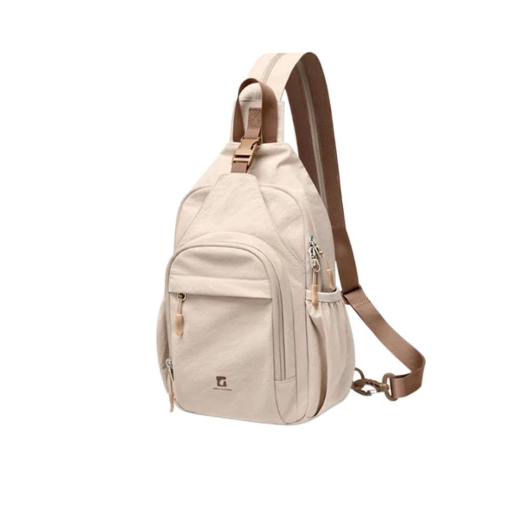 GOLF Lightweight Shoulder Backpack, Casual Chest Bag, Crossbody Sport Bag, Khaki