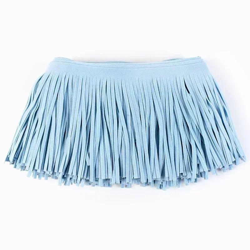 2 Метра Бахрома Лента 10-30см Кожа Замша Кисточка Кружево для Украшения Платьев Сумки Багажа Отделка Швейные Принадлежности