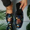Fashion Women Casual Shoes Sequin Decoration Slipper Square Toe Flat Bottom Comfortable Platform Sandals Slides Outdoor Beach Slippers