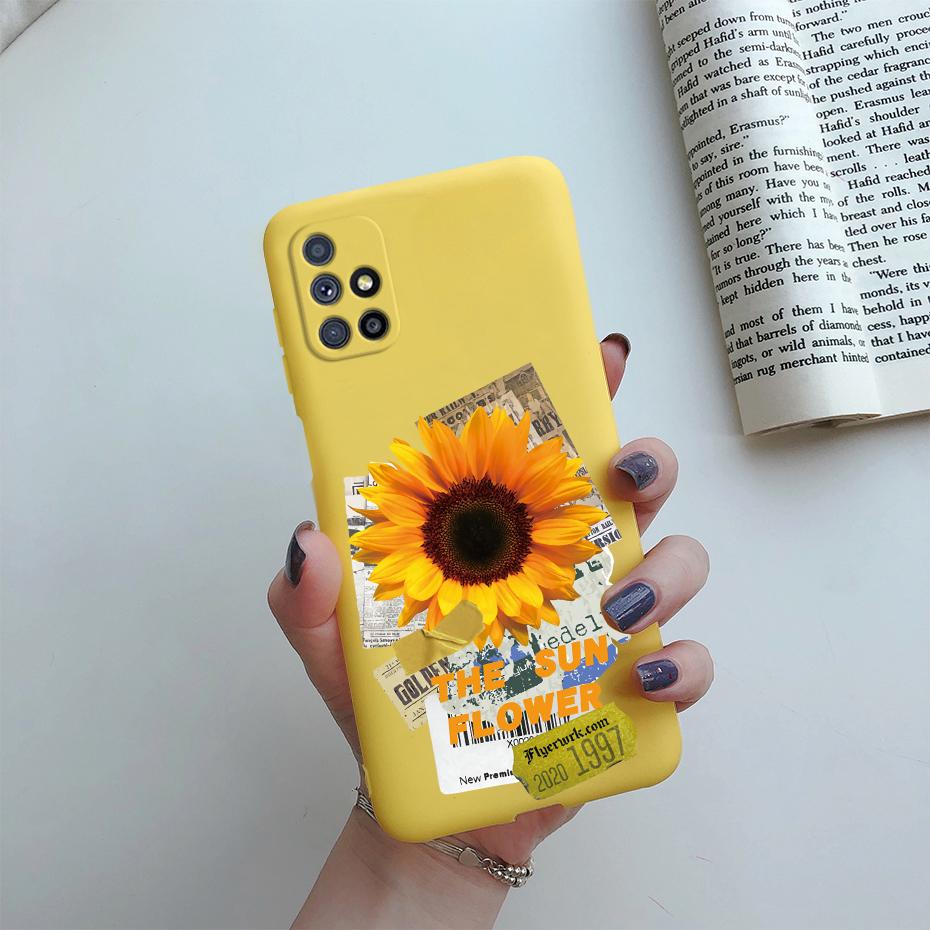 Чехол для Samsung Galaxy M51 Чехол для телефона Милый Мультяшный Кот Мягкий на ощупь Силиконовый Чехол для Samsung M51 M 51 M515 SM-M515F Чехол Funda