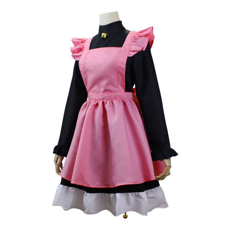 Косплей костюм Cardcaptor Sakura Киномото Сакура Рей Ка Кот Наряд Розовый Черный Девочка-кот Сакура Косплей Аниме