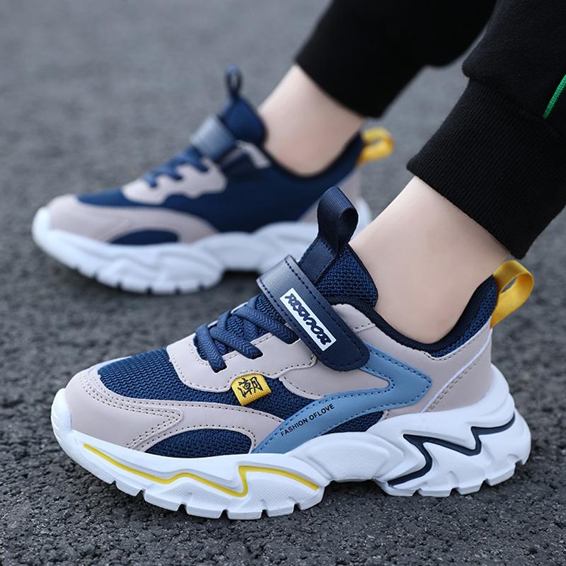2025 new dad shoes rotating buckle breathable mesh non-slip running shoes middle age tide