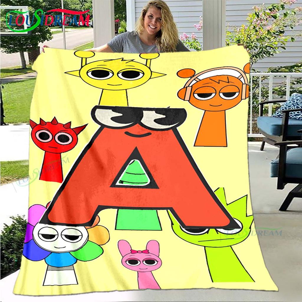 Модная S-Sprunki Incredibox Игра Четыре Сезона Плед Чехол на Диван Дорожная Кровать Плюшевый Плед Дорожный Офисный Плед для Отдыха Подарок