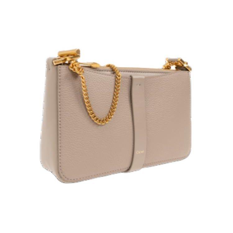 Chloe Marcie Zipper Closure Pebbled Calfskin Shoulder Bag Women shoulder bag Beige CHC23-WP849L52-23W