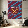 West Ham Wall Tapestry Aesthetic Wall Hanging Printed Fabric Blanket Decorative Tapestries For Bedroom Living Room Home Decor