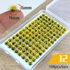 104pcs/box Static Grass Tuft Model Grass Tufts Terrain Model Kit Static Scenery Model Miniature Shrubs Bushes