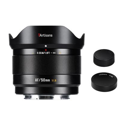 Портретный объектив 7Artisans AF 50mm E Серия LITE, совместимый, с плавным ходом, компактный и легкий, идеален для портретов и деталей, F1.8, объектив для APS-C