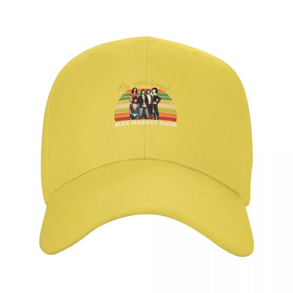 The sensational alex harvey band retro Baseball Cap Fashion Beach western Hat Vintage luxury caps Womens Hats Unisexs