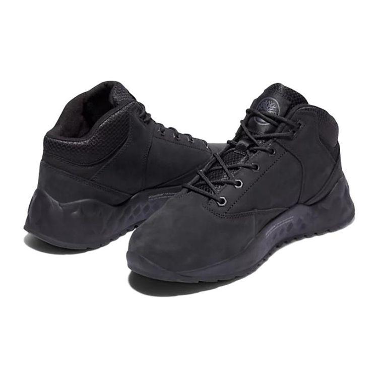 Timberland Кожаные ботинки Solar Wave Прочные Повседневные Ботильоны для улицы Мужские ботинки Черные A2FNW015