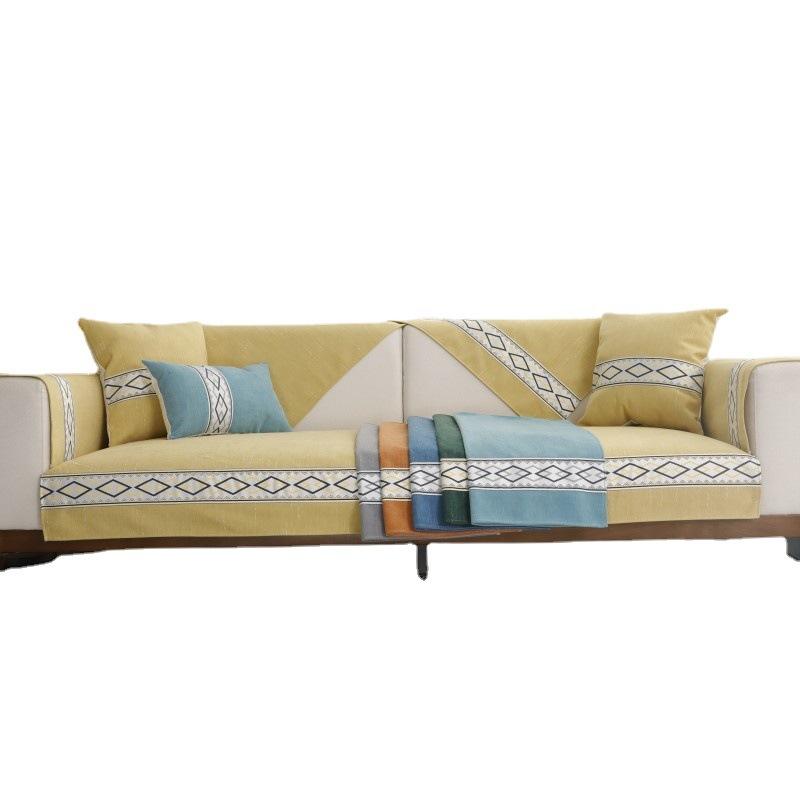 Новая диванная подушка Four Seasons, универсальная диванная подушка, лямка, диванная подушка из синели, китайская диванная подушка, нескользящая подушка