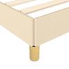 Bed Frame without Mattress Cream 180x200 cm Fabric