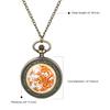JEWELRYWE Карманные часы Дракон унисекс ожерелье кулон детские подарочные часы бронзового цвета