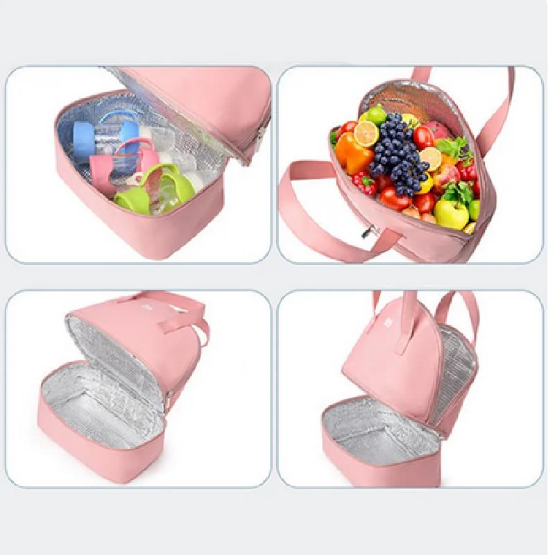 Изолированная сумка-холодильник для грудного молока - Двухслойный рюкзак для беременных для хранения бутылочек для кормления и еды
