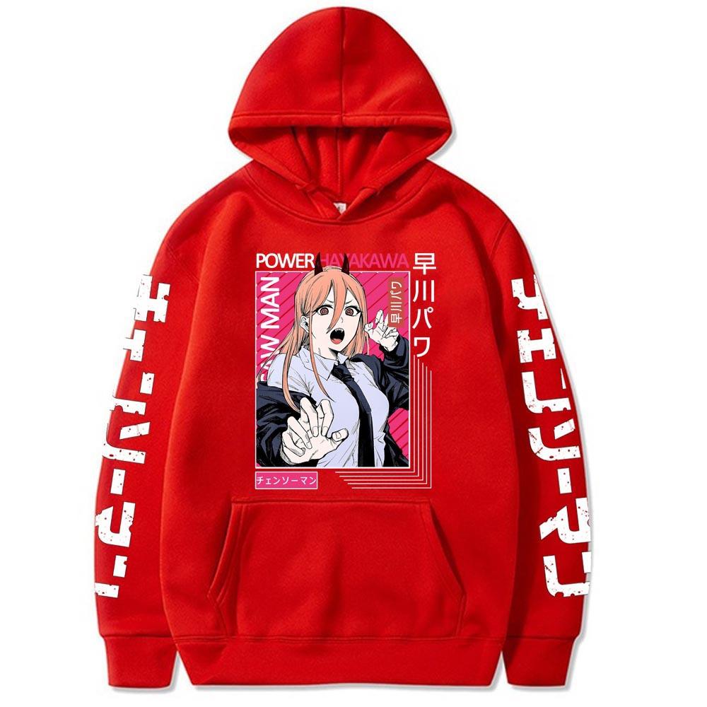 Толстовка с капюшоном Chainsaw Man для мужчин и женщин, повседневная унисекс уличная модная толстовка с капюшоном, осенне-зимняя одежда