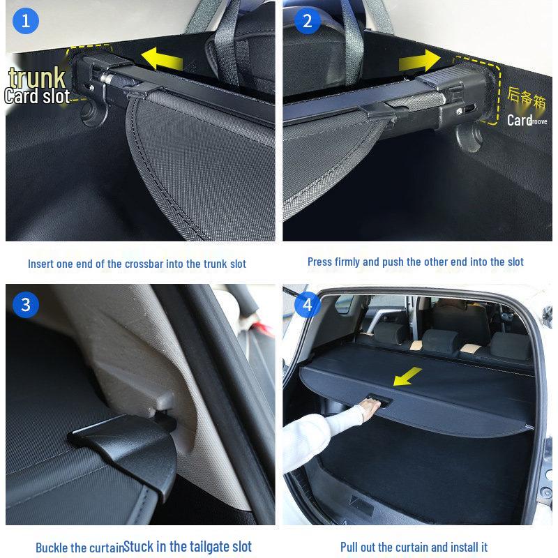 Trunk Cover & Sunshade for Peugeot 5008: Interior Storage & Partition Accessory