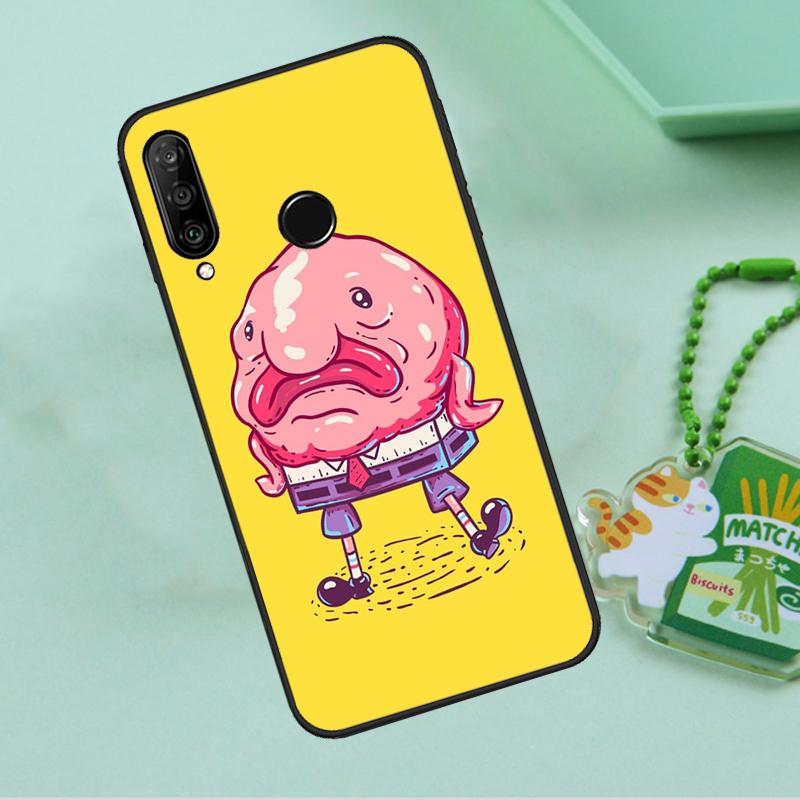 Милый рыбо-капля Для Huawei Nova 12i 12s 7i 8i 11i 9 10 SE Y90 Y60 Y70 Y72 Y61 Y91 P30 P40 Lite P60 Pro Чехол