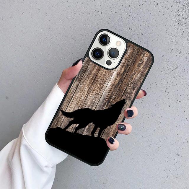 Чехол-накладка Animal Wolf Roar для iPhone 17 Air 15 16 14 13 12 Pro Max 11 Pro Max Plus Coque Shell