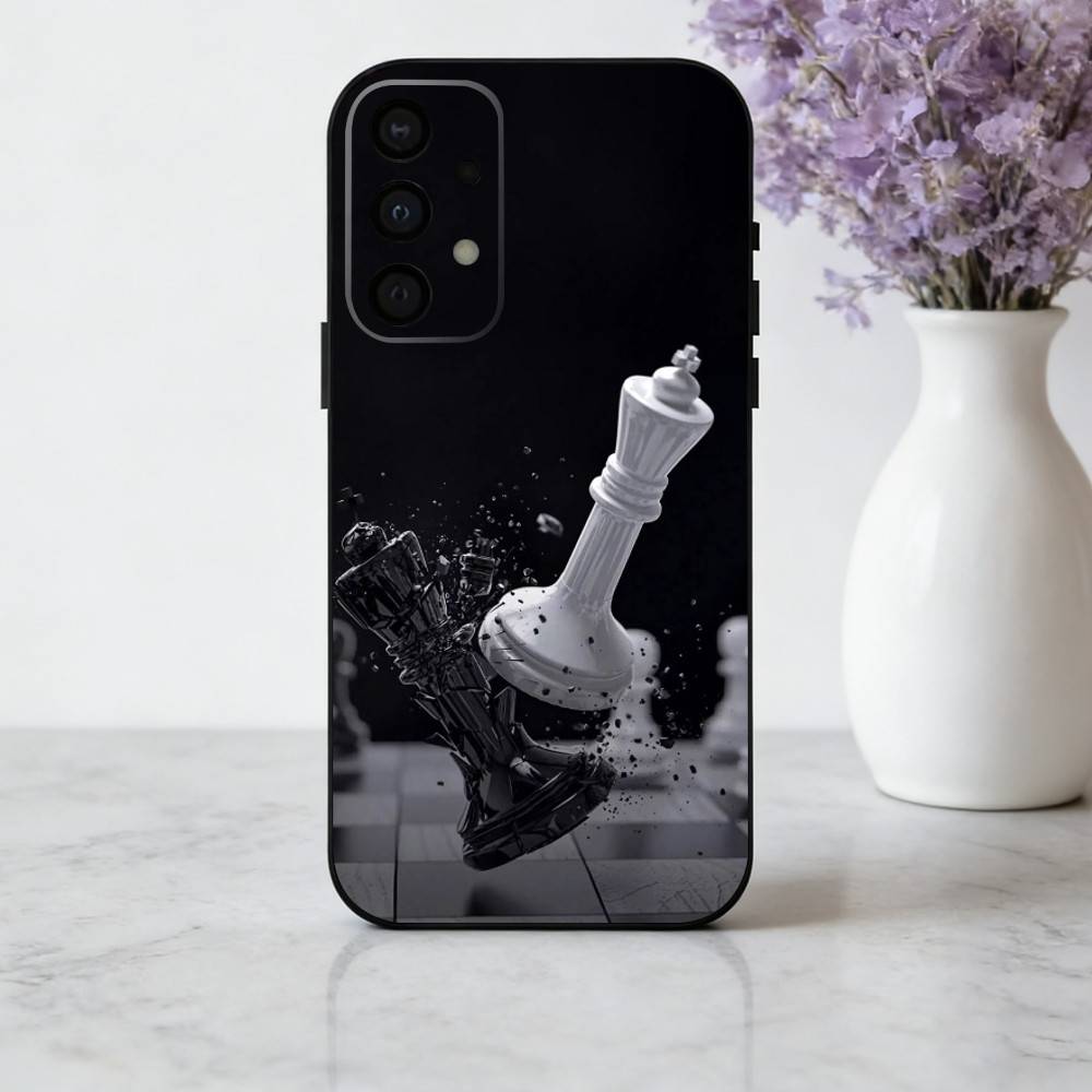 Крутой чехол для телефона C-Chess A-Art для Samsung Galaxy A73,A72,A71,A70,A53,A52,A51, Мягкий силиконовый черный чехол