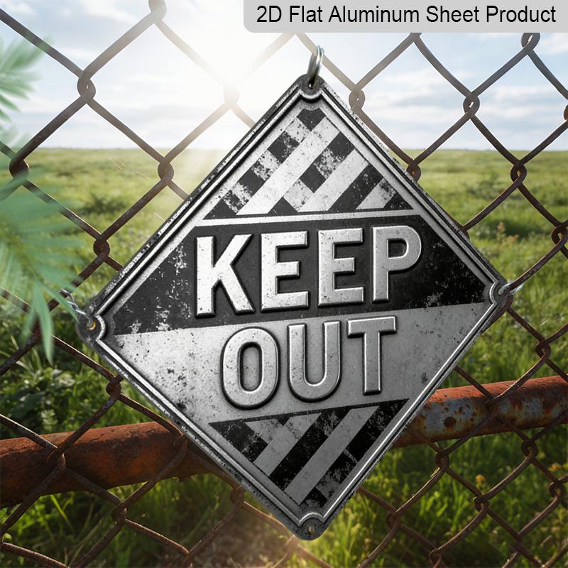 2D Flat - 1pc, Themed Around High Voltage, A Decorative Gift for A Friend, Vintage Metal Aluminum Sign, Suitable for Decorating Garages, Studios
