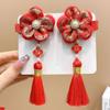 2 шт. головной убор ханьфу детские заколки для волос китайский стиль красная заколка-бантик милая заколка для парика косичка