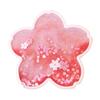 Подставки под стаканы с блестками Cherry Blossom, силиконовые, зыбучие пески, подставка под сакуру, подставка под кофейную чашку, нескользящая изоляционная подставка для чая, домашний декор