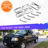 Для Ford F-150 Lobo MK11 P221 2004 2005 2006 2007 2008 хромированная накладка на дверную ручку автомобиля, комплект из 10 шт., хромированный стиль