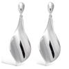 [L7468] - Silver 'Choréographie' Silver Earrings (rhodium-plated) - 32x11 Mm