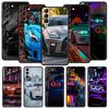 Сине-красный JDM Спортивный Автомобиль Чехол для Телефона Для Samsung Galaxy S26 Ultra S25 Plus S24 FE S23 S22 5G S21 S20 Чехол Черный Мягкий