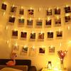 Photo Clips 1M 2M LED String Lights Christmas Garland Fairy Lights Battery For Xmas New Year Wedding Home Room Decoration
